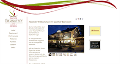 Desktop Screenshot of gasthof-bernstein.de